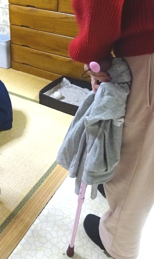 洗濯物を取り込む
