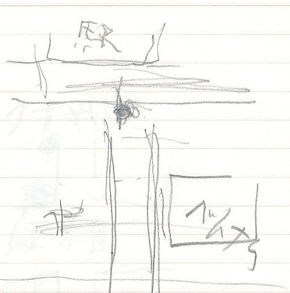 妻が描いた京都駅付近の地図