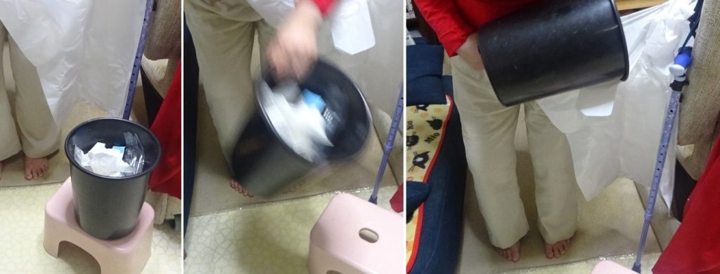 ほぼ毎日実施しているゴミ集め