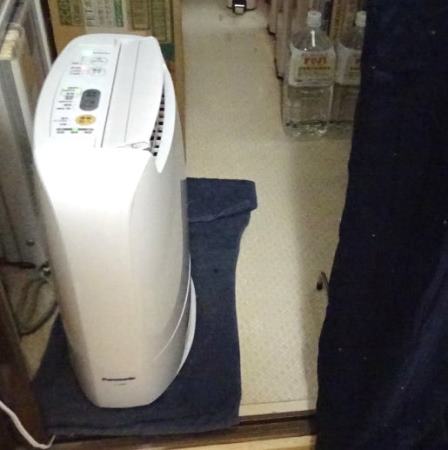 部屋干しに威力を発揮する衣類乾燥除湿機(Panasonic F-YZP60)