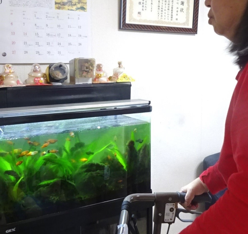 壁に掛かったカレンダの文字が読み難い