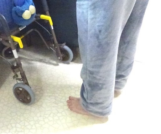 ルームパンツの試着